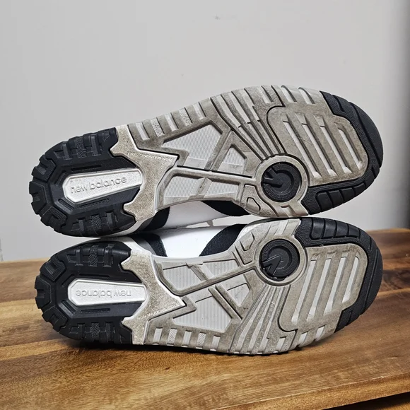 Kids New Balance 550 White/Black Rain Cloud Boys Size 4 Athletic Basketball Shoe - Picture 7 of 8